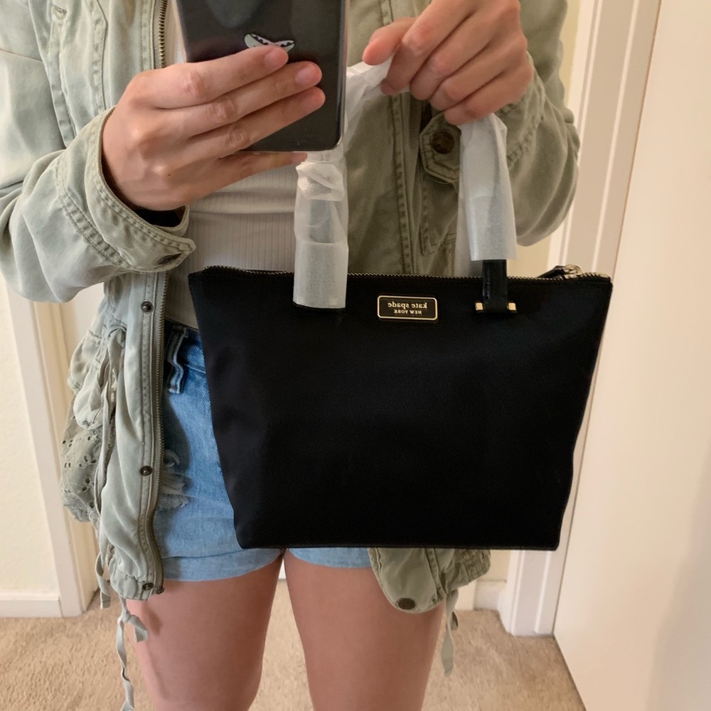INSULATED TOTE KATE SPADE NYLON MINI BLACK BAG - Picture 1 of 8
